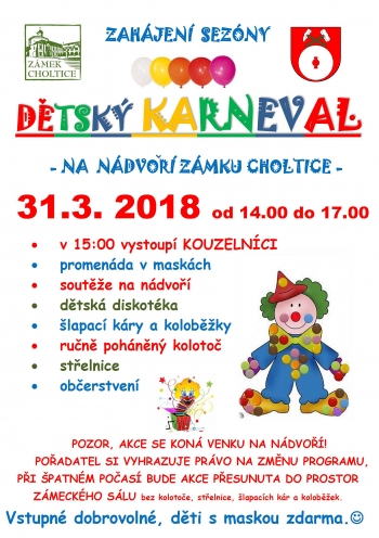 Zahájení sezóny karnevalem pro děti